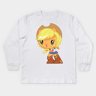 Equestria Girls Applejack Kids Long Sleeve T-Shirt